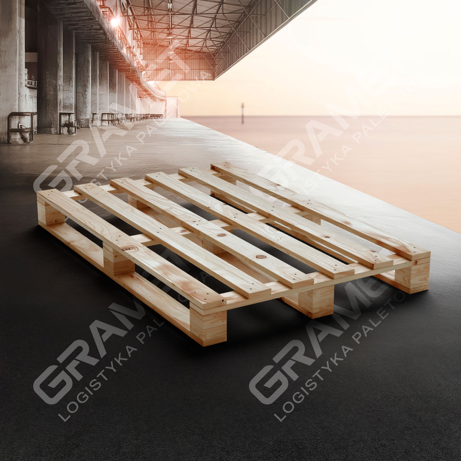 Paleta drewniana lekka 1200 x 800 nowa