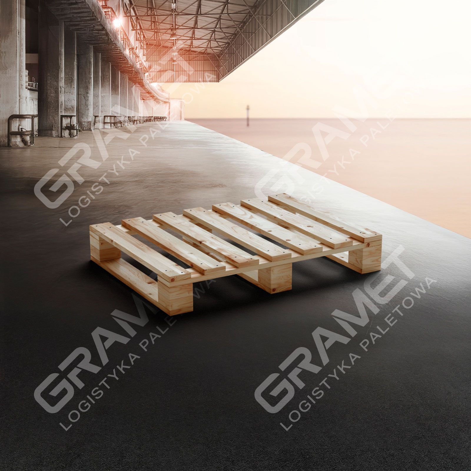 Paleta drewniana 800 x 600 nowa